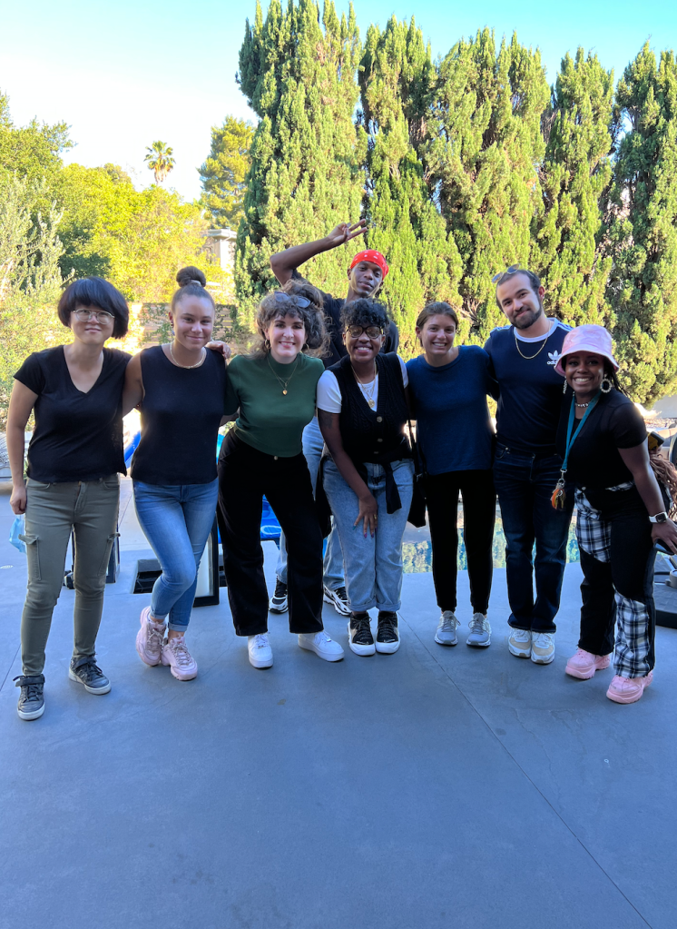 Me and my coworkers after a shoot